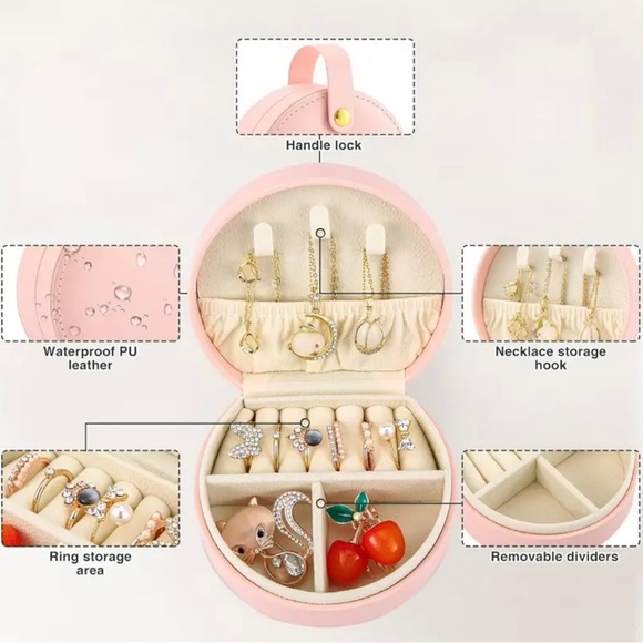 PICK  ONE 🌸Jewelry Box Portable Storage Organizer Zipper PortableTravel … - Picture 4 of 9